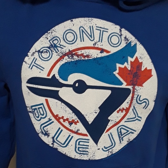 👹SOLD👹Mitchell & Ness Mens Sm Blue Jays Hoodie - Picture 4 of 8